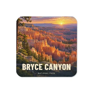 Bryce Canyon travel artwork on a coaster