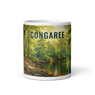 Congaree travel artwork on a ceramic mug, 11 oz